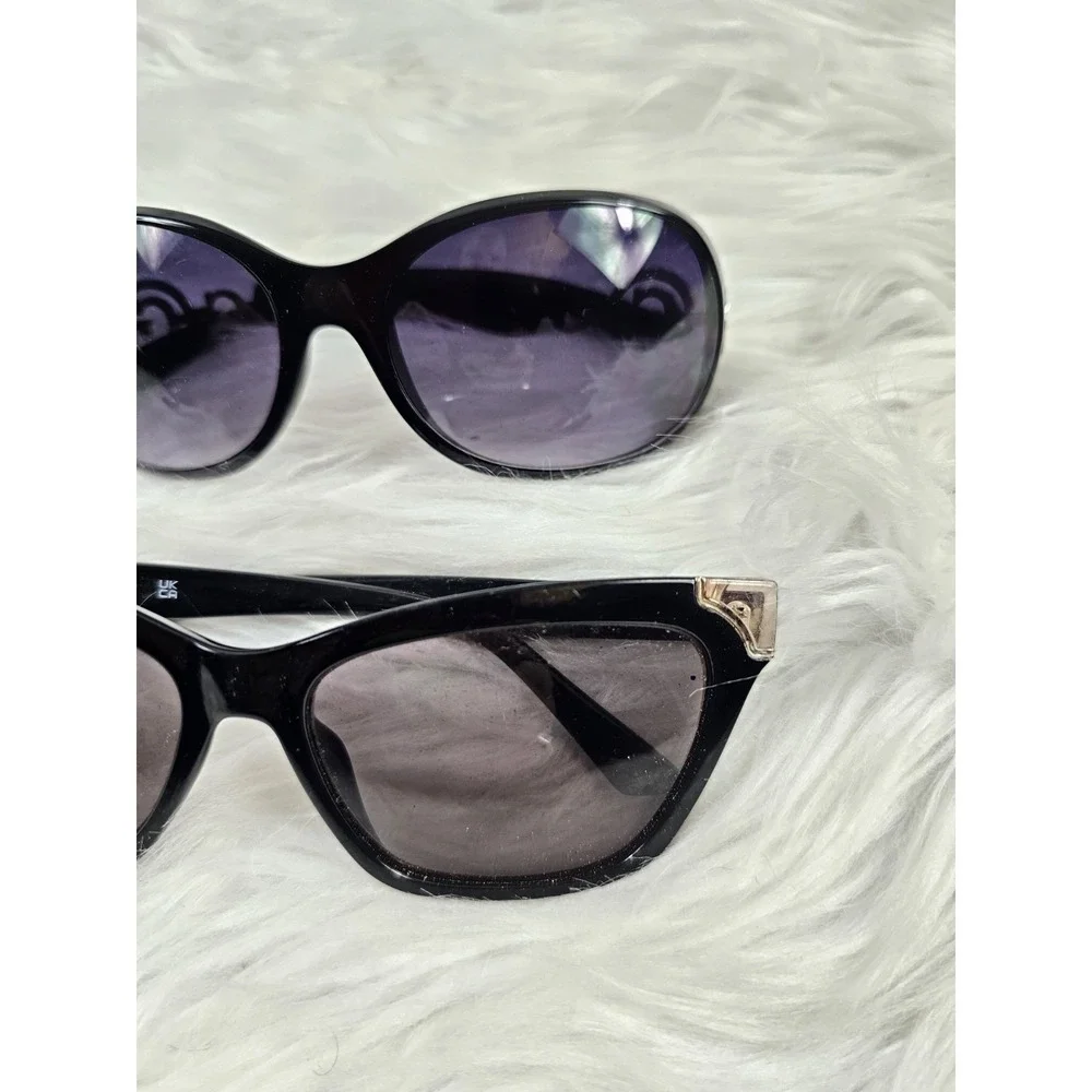 2 Original GUESS BLACK Sunglasses Plastic - Lightly Worn